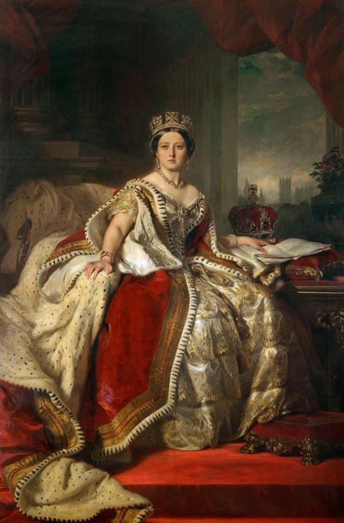 Franz Xaver Winterhalter Queen Victoria (mk25) Sweden oil painting art